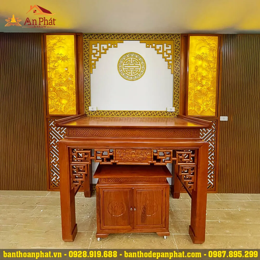 Phòng thờ thiết kế sang trọng, hiện đại KGT345, tối ưu hóa không gian nhà ở