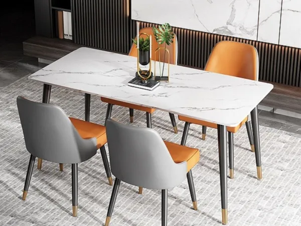 Bàn ăn 4 người gỗ tự nhiên phong cách hiện đại