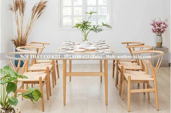 Bàn ăn 4 người gỗ tự nhiên cao cấp