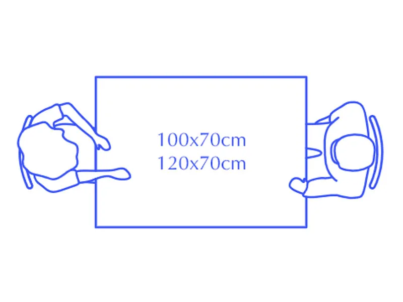 Bàn ăn chữ nhật 2 người gỗ óc chó