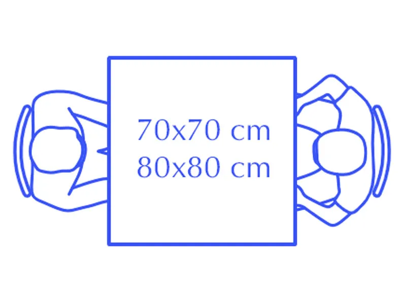 Bàn ăn vuông 2 người gỗ cao su