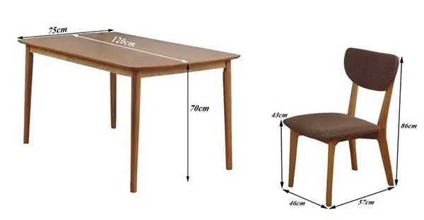 Bàn ăn 4 người phong cách Scandinavian