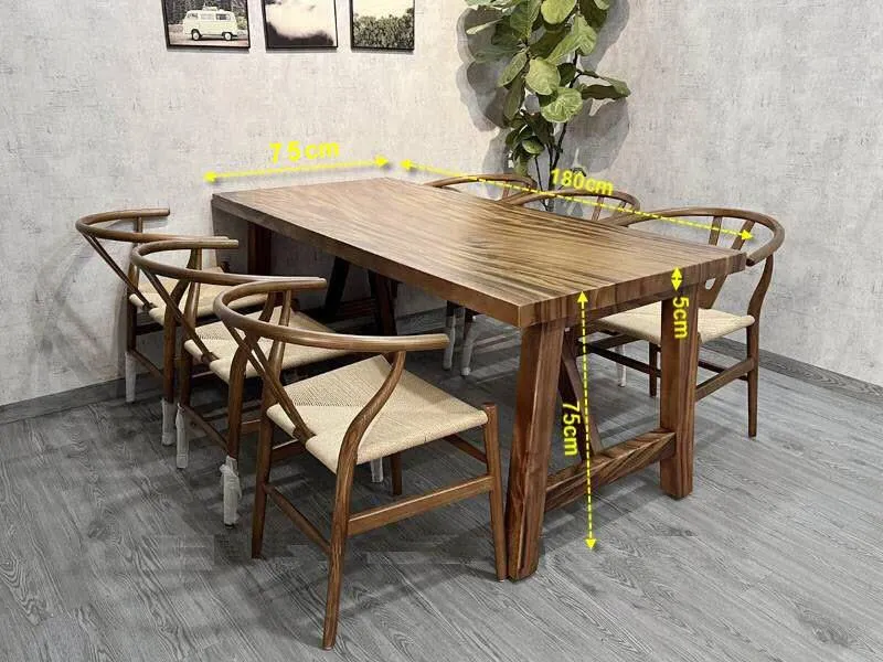 Bàn ăn 6 ghế Wishbone