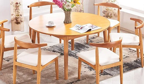 Bàn ăn tròn 4 người mặt kính