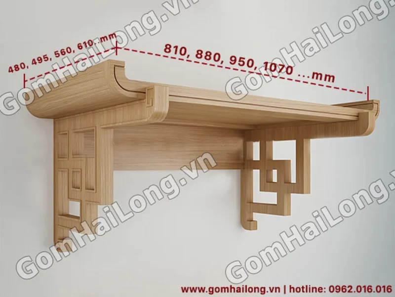 kích thước bàn thờ chung cư