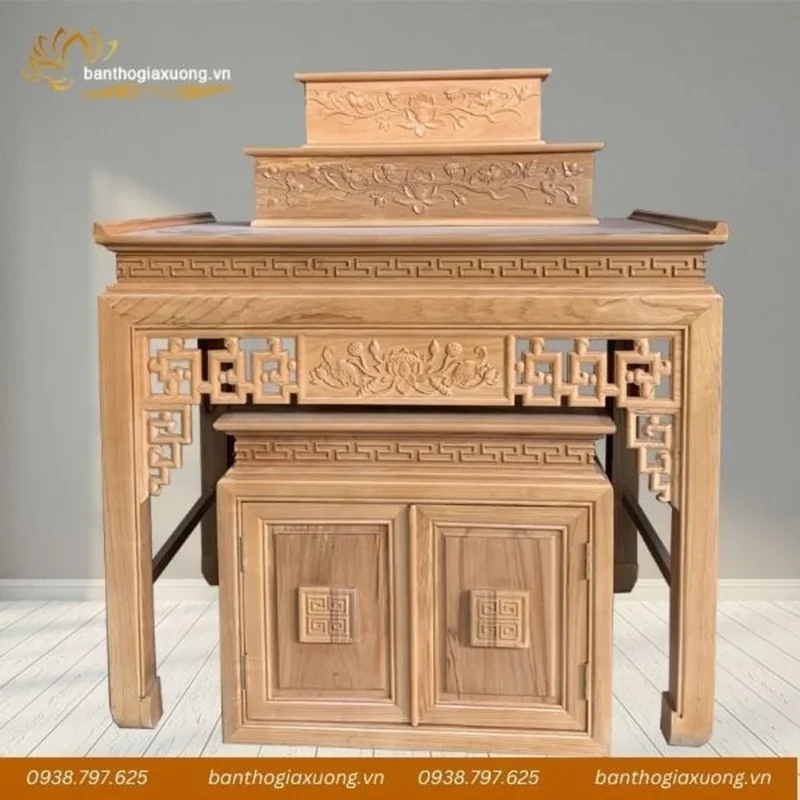 Kích thước bàn thờ gia tiên hiện đại Kích thước bàn thờ gia tiên hiện đại phù hợp nhiều không gian nhà ở