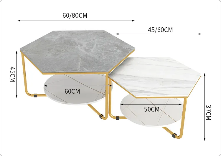 Bàn trà lục giác