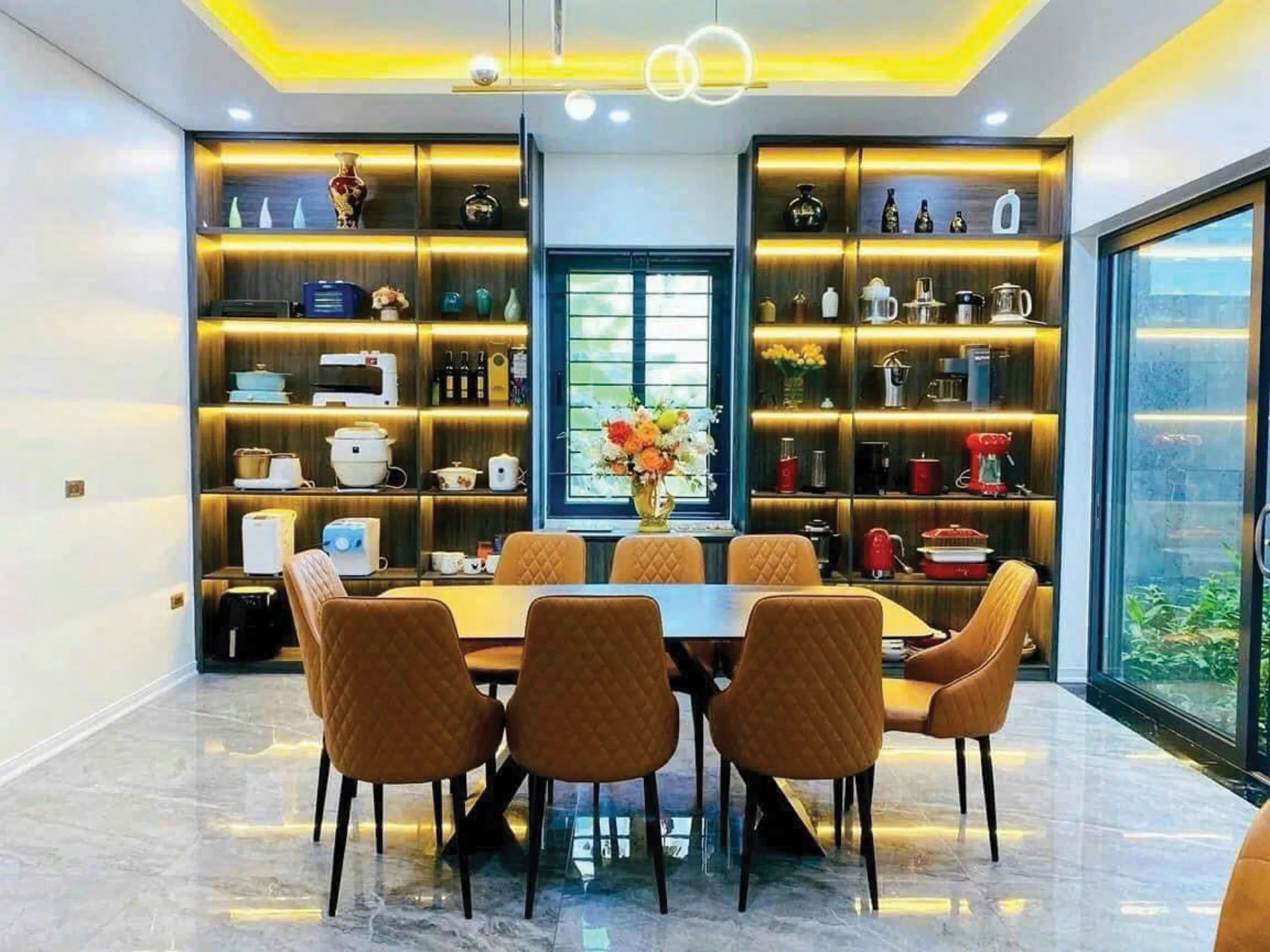 Thông số kích thước tiêu chuẩn của mẫu bàn ăn 6 ghế