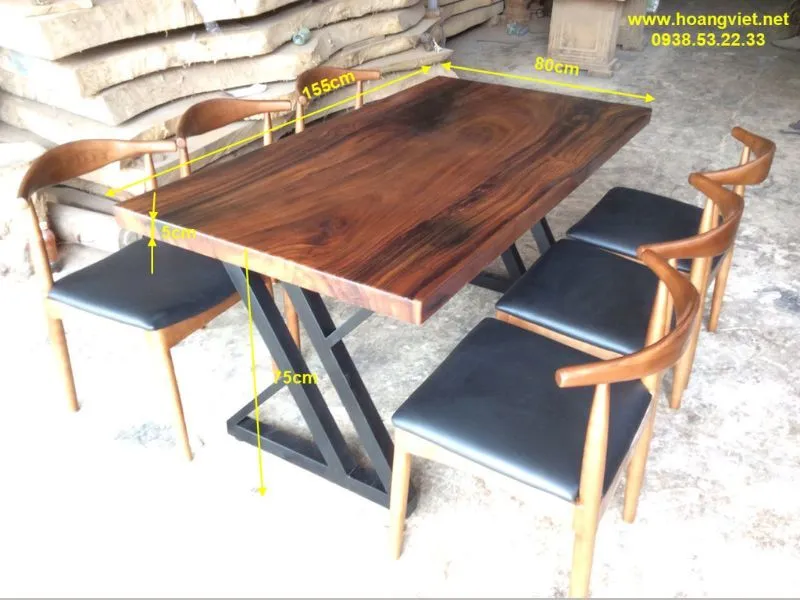 Bàn ăn 6 ghế Bull