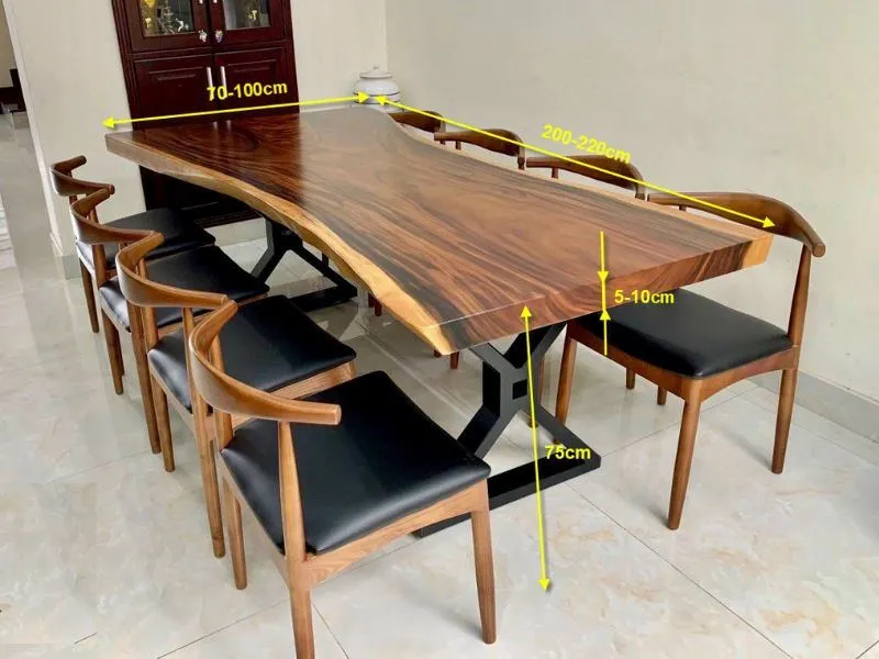 Bàn ăn 8 ghế Bull