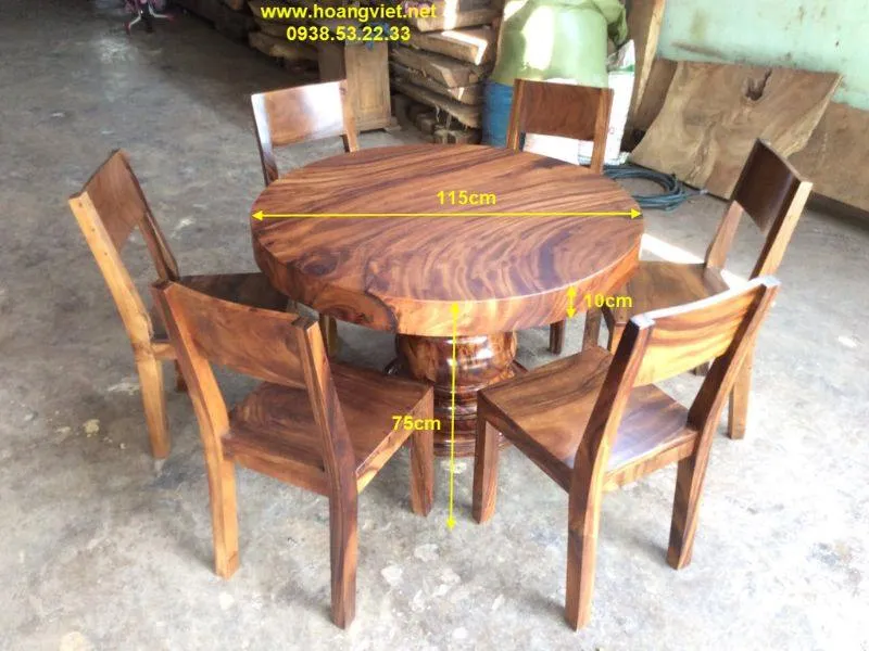 Bàn ăn tròn 6 ghế