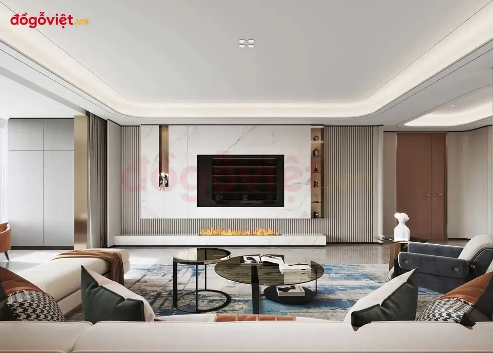 Kệ tivi phong cách Japandi