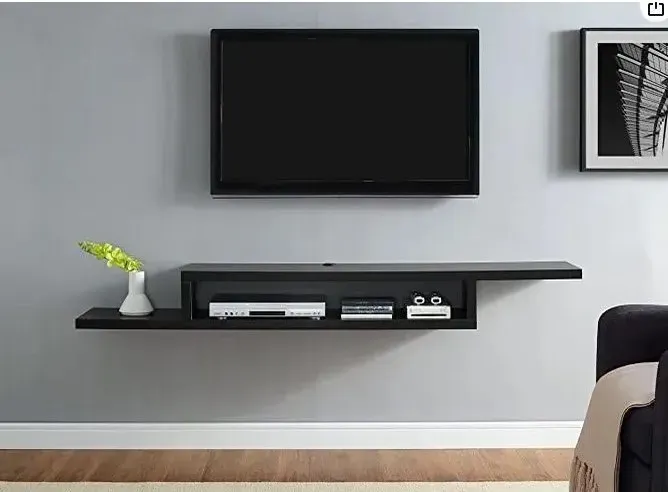 Kệ tivi 1 ngăn lớn màu đen — phong cách hiện đại sang trọng