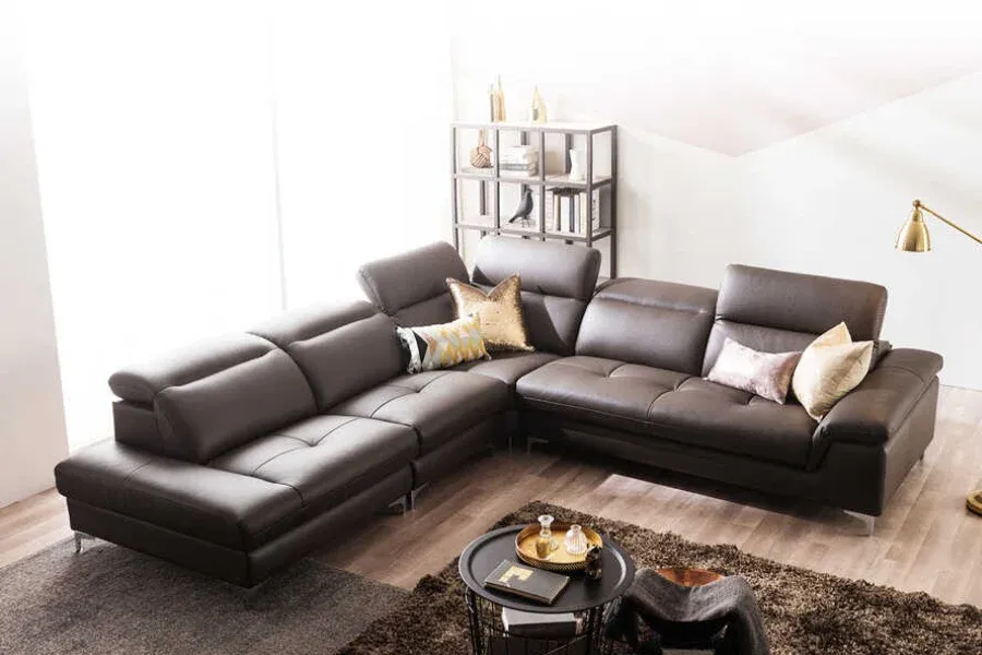 Sofa chữ L cỡ lớn cho biệt thự