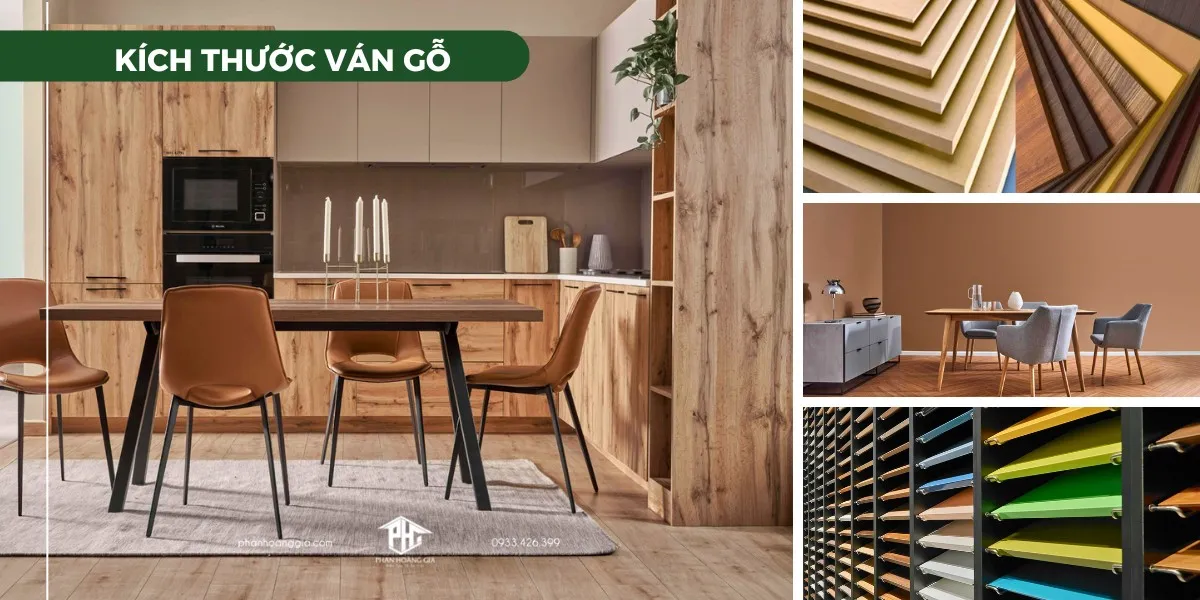 Kích thước ván gỗ công nghiệp tiêu chuẩn được ứng dụng rộng rãi trong thi công