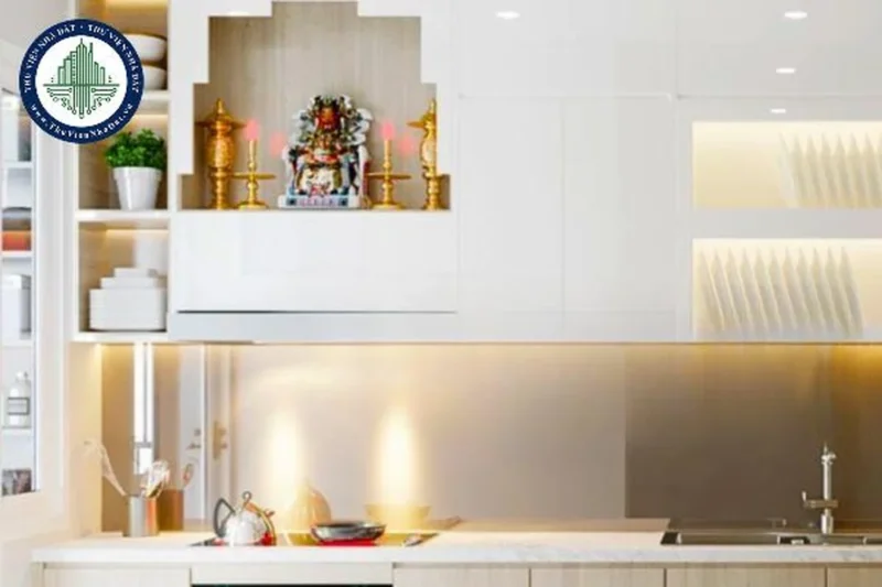 Kích thước bàn thờ ông Táo trong bếp kiêng kỵ khi đặt bàn thờ ông Táo và chọn kích thước tủ bếp