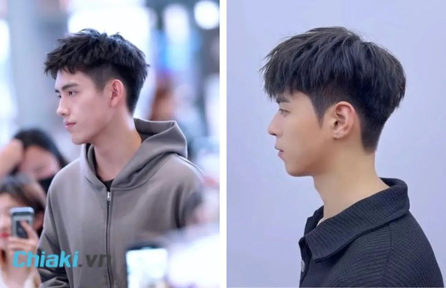 Kiểu tóc layer nam ngắn kết hợp cạo sát hai bên tạo vẻ ngoài lịch lãm