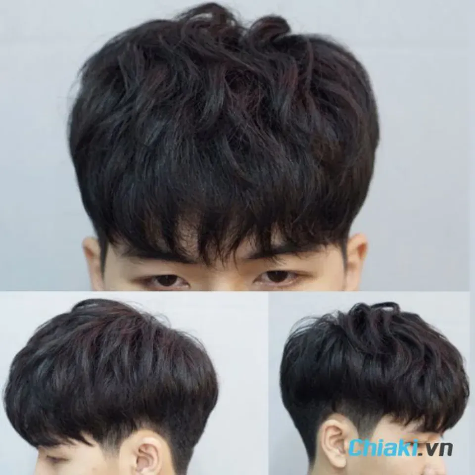 Kiểu tóc layer nam uốn phồng tạo độ bồng bềnh lãng tử