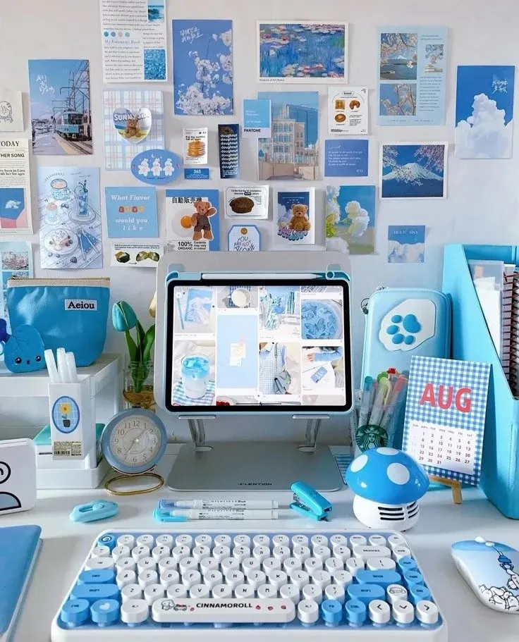 bật mí trang trí bàn học bằng giấy được yêu thích nhất