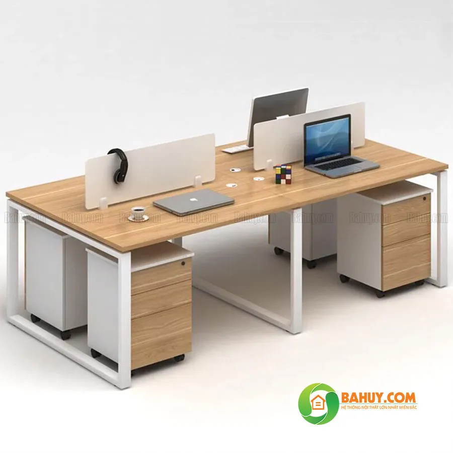 Cụm bàn làm việc CB13-T thanh lý, tiết kiệm diện tích tối đa