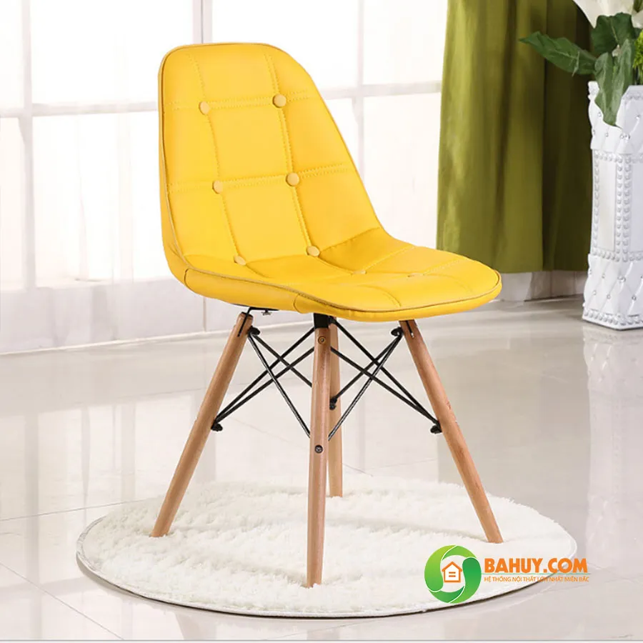 Ghế cafe Eames J4 màu trắng thanh lý