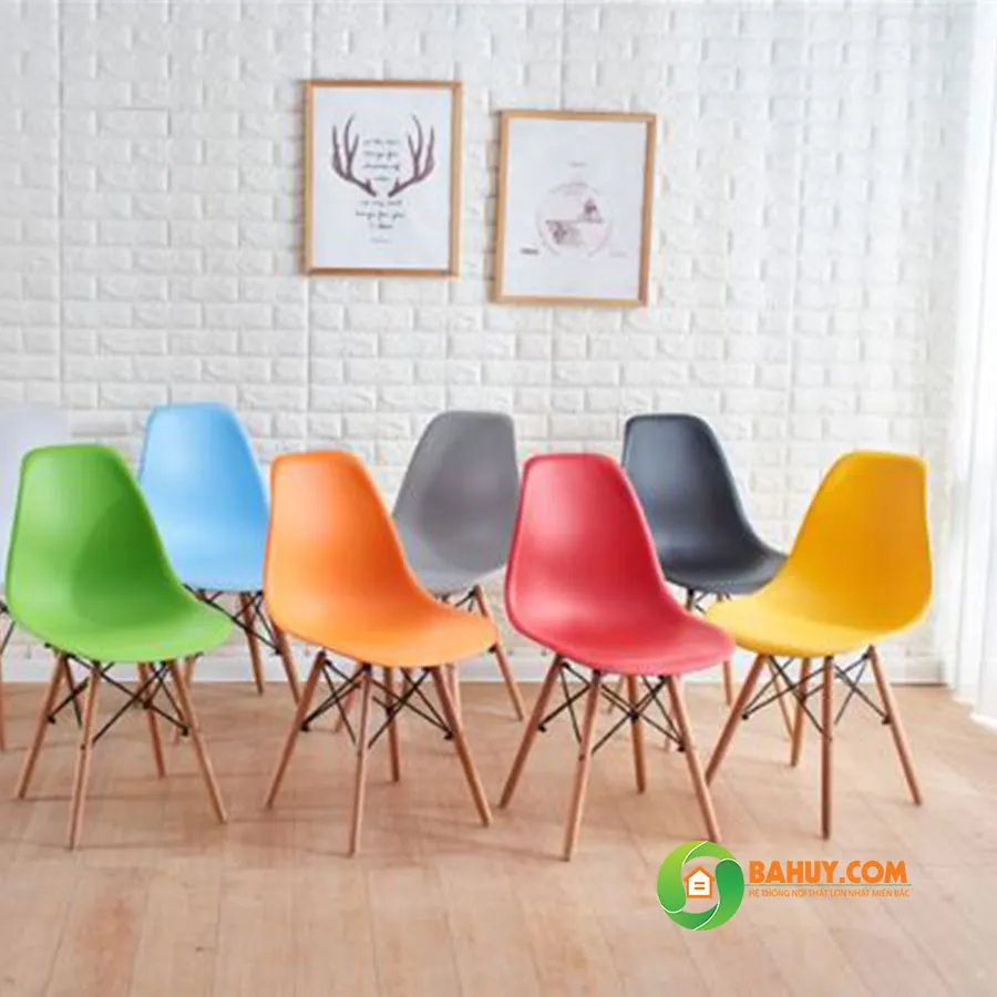 Ghế cafe Eames J1 nhựa nhiều màu thanh lý tại Hà Nội
