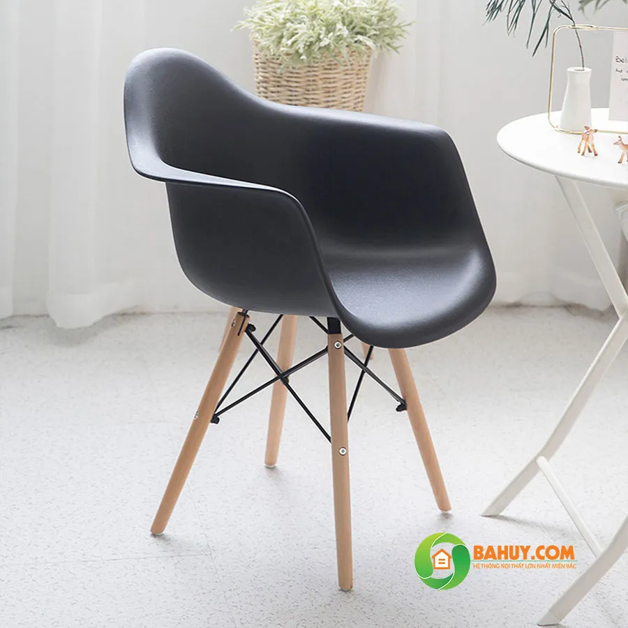 Ghế cafe Eames J6 màu đen thanh lý