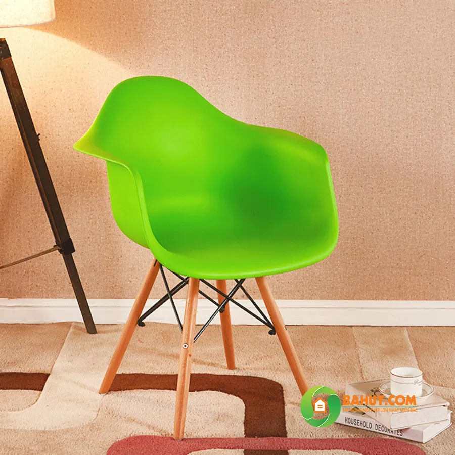 Ghế cafe Eames J6 màu xanh dương thanh lý