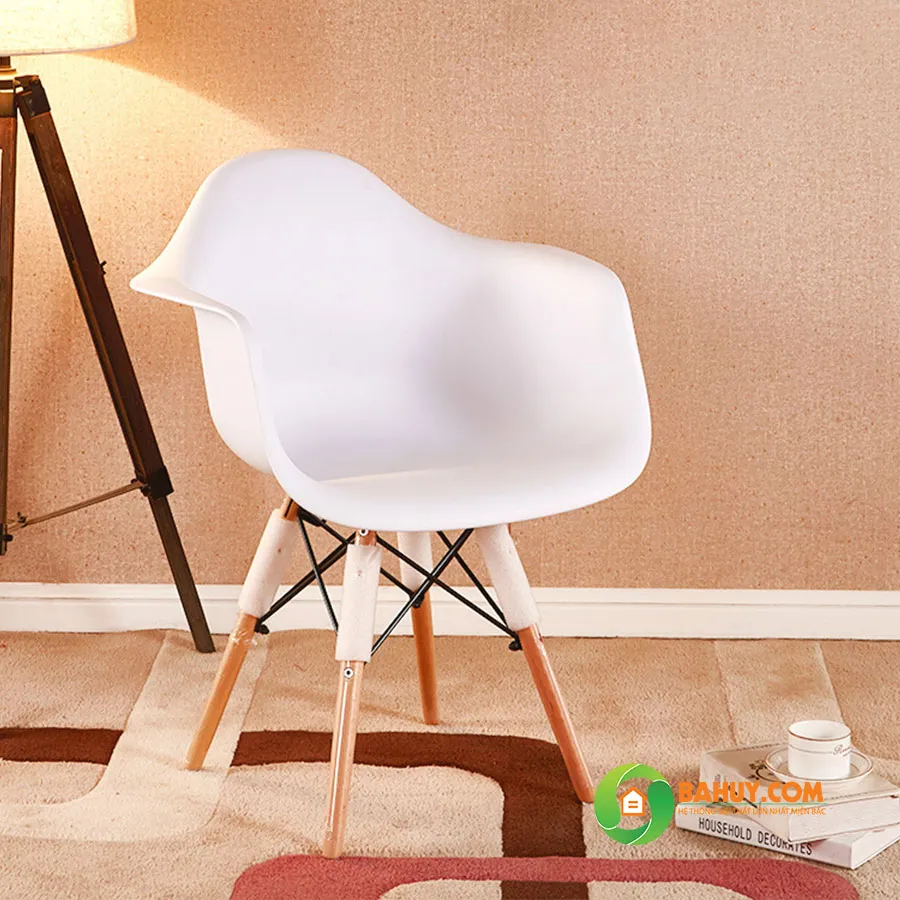 Ghế cafe Eames J6 màu vàng thanh lý