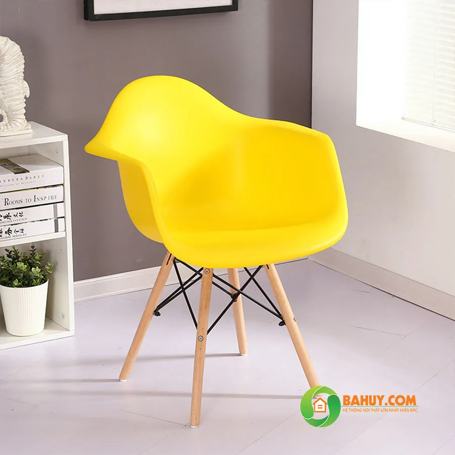 Ghế cafe Eames J6 màu trắng thanh lý