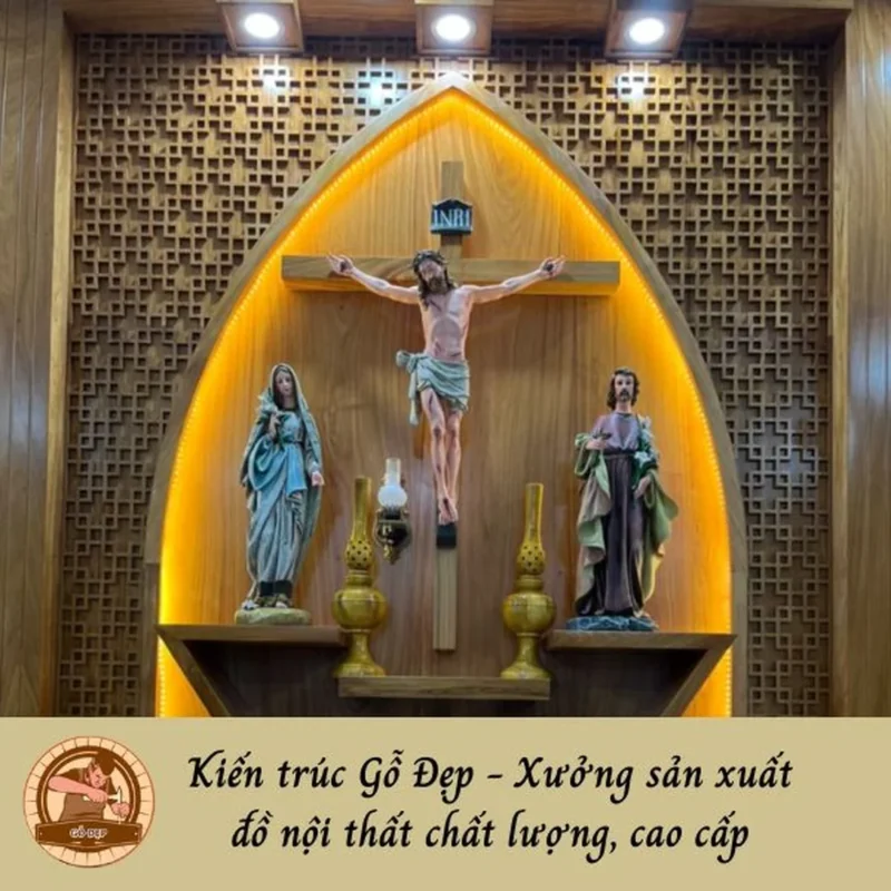 Lựa chọn bàn thờ Công giáo đẹp phù hợp với không gian nhà phố