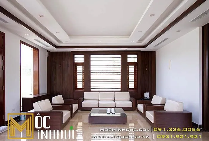 Mẫu bàn ghế gỗ óc chó