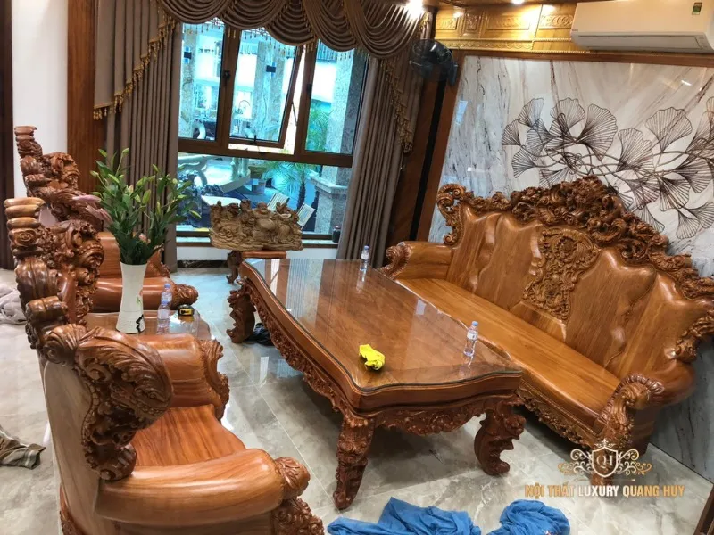ưu điểm nổi bật của bộ bàn ghế gỗ phòng khách tự nhiên
