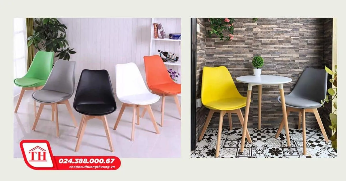 Mẫu bàn ghế quán ăn vặt làm bằng nhựa, tiện lợi và chi phí thấp