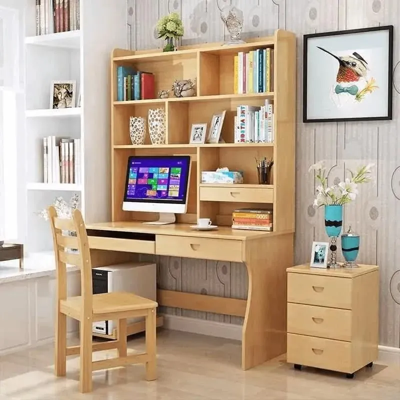 Bàn học gỗ có kích thước và hình dáng mặt bàn đa dạng, phù hợp với mọi không gian