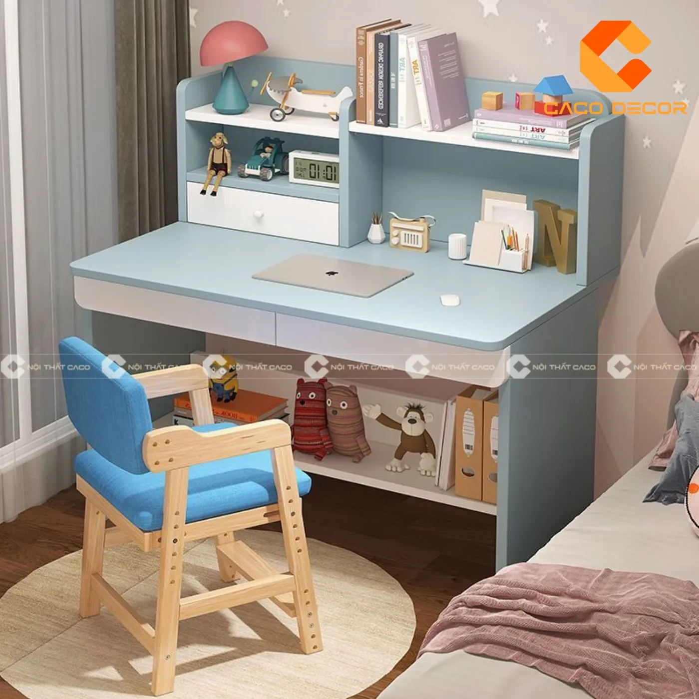 mẫu bàn học sinh bằng gỗ đẹp dành cho trẻ học cấp 1