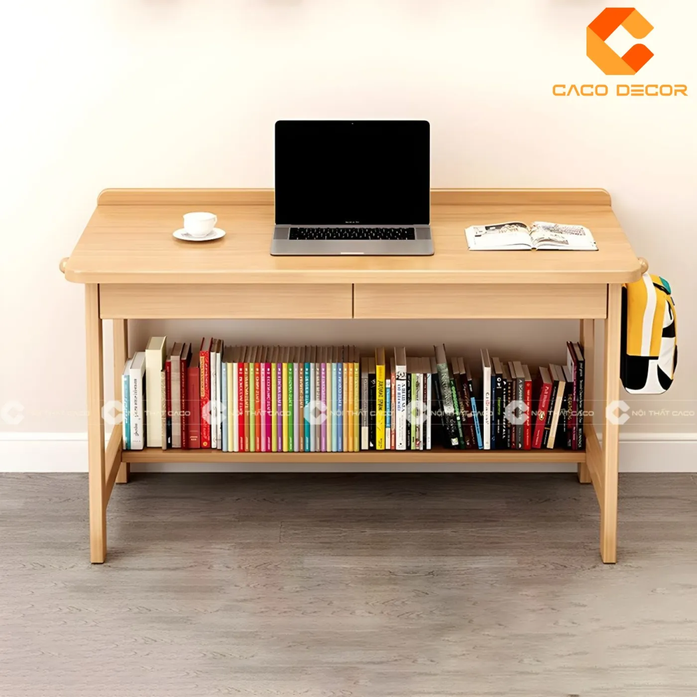 Mẫu bàn học sinh bằng gỗ đẹp mang đến cảm giác chất lượng, bền chắc cho người dùng