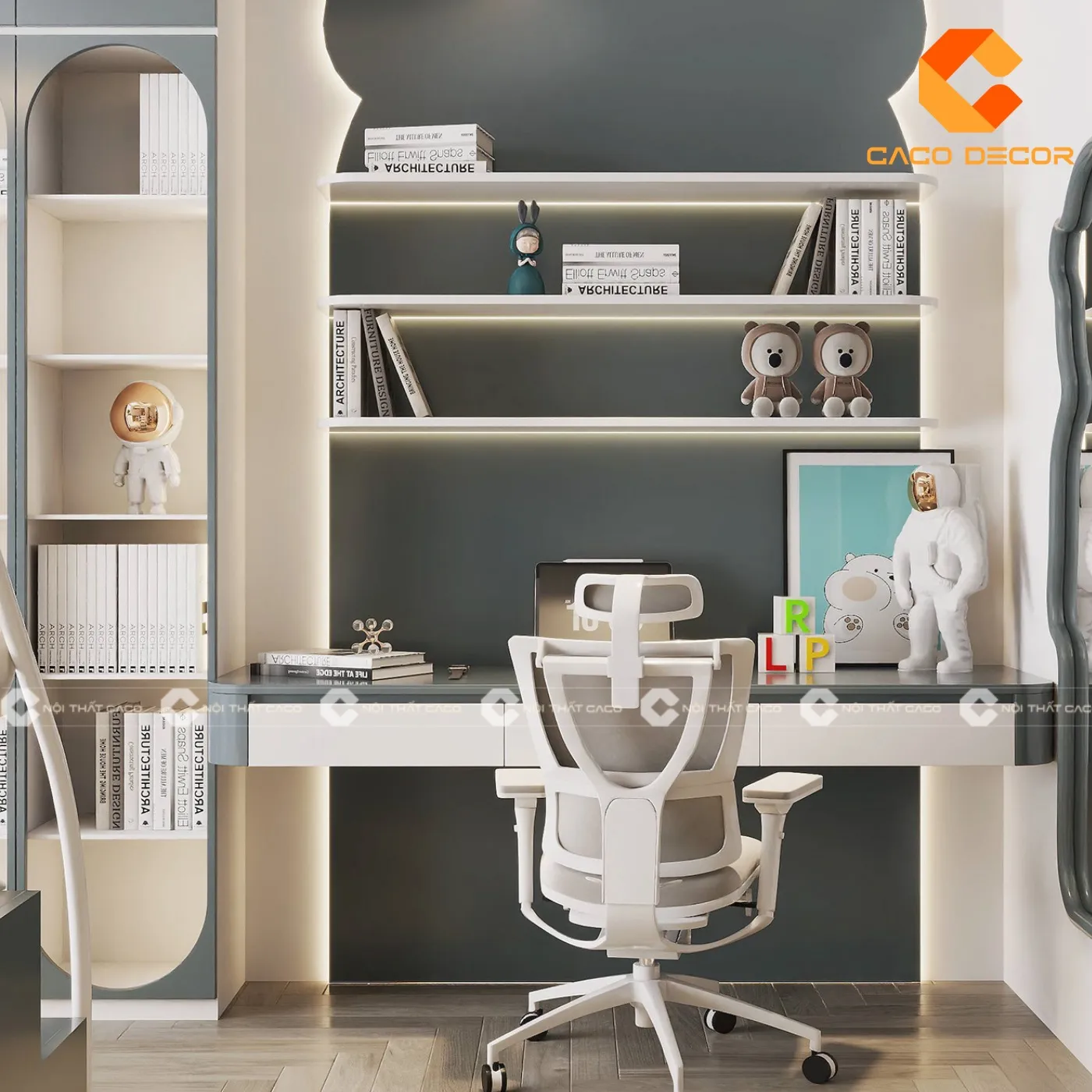 Mẫu bàn học sinh cấp 3 từ gỗ công nghiệp thiết kế hiện đại