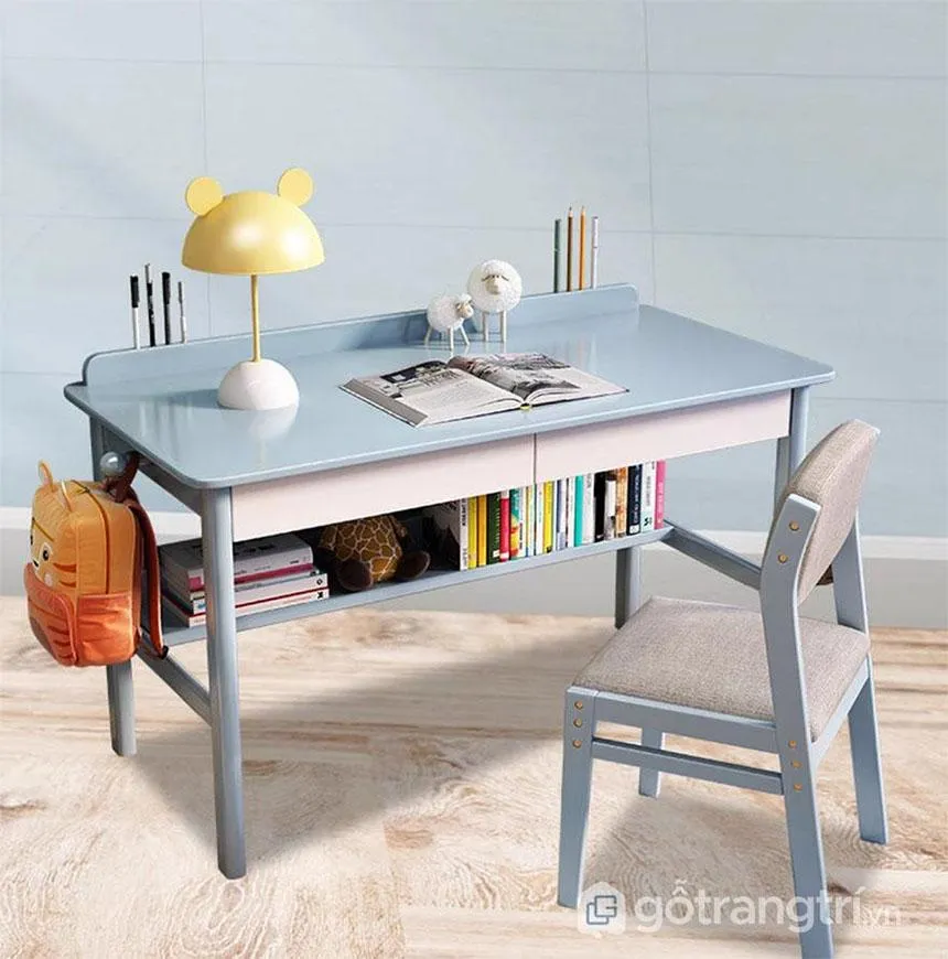 Bàn học trẻ em bằng gỗ đẹp đơn giản GHS-41876