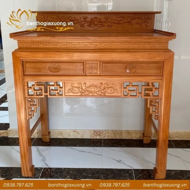 Mẫu bàn thờ gia tiên đơn giản hai tầng mẫu bàn thờ gia tiên đơn giản hai tầng cho nhà phố