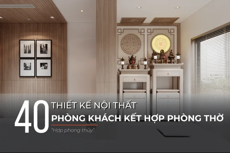 Mẫu bàn thờ phòng khách chung cư