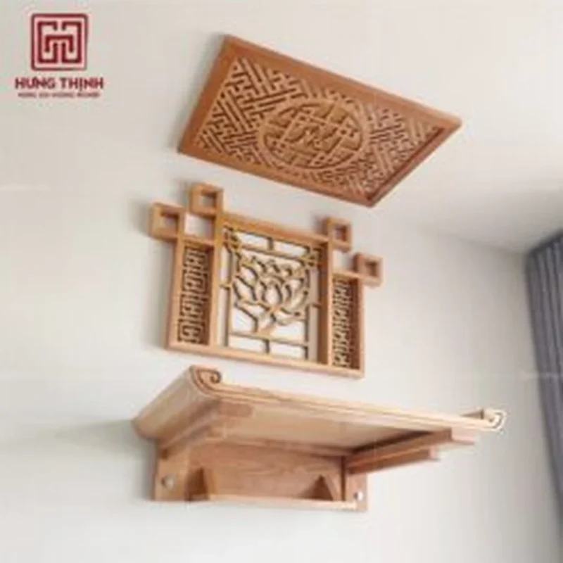 Mẫu bàn thờ treo tường chung cư hiện đại