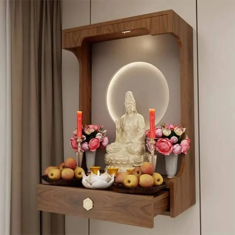 Mẫu bàn thờ treo tường đơn giản đẹp bài trí gọn gàng mẫu bàn thờ treo tường đơn giản đẹp bài trí gọn gàng