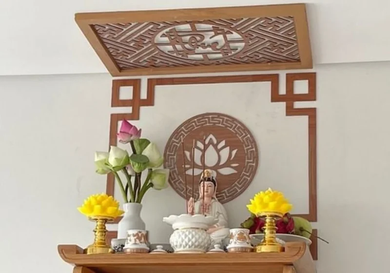 Mẫu bàn thờ treo tường đơn giản đẹp đặt đúng vị trí mẫu bàn thờ treo tường đơn giản đẹp đặt đúng vị trí