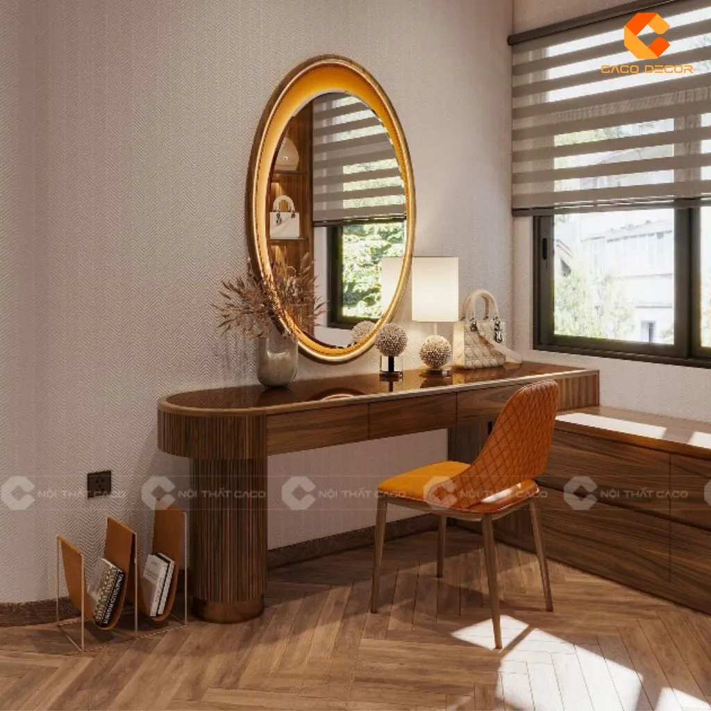 Bàn Trang Điểm Gỗ Tự Nhiên Đẹp, Cao Cấp, Sang Trọng 18