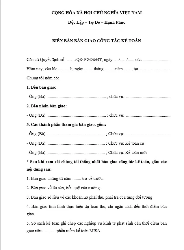 Tầm quan trọng của việc bàn giao công việc khi chuyển công tác trong ngành nội thất