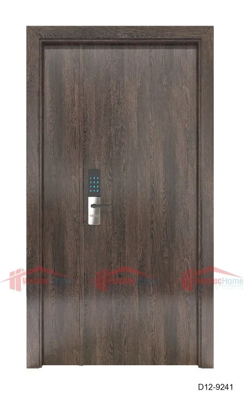 Cửa gỗ ép công nghiệp giả gỗ D12-9241