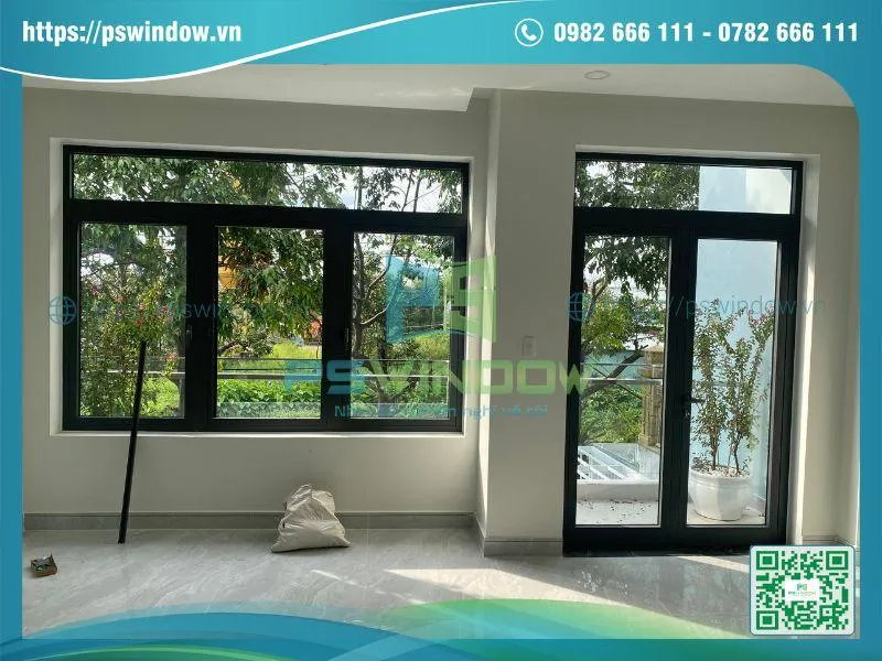 Mẫu cửa nhôm Rolan đẹp cho phòng khách