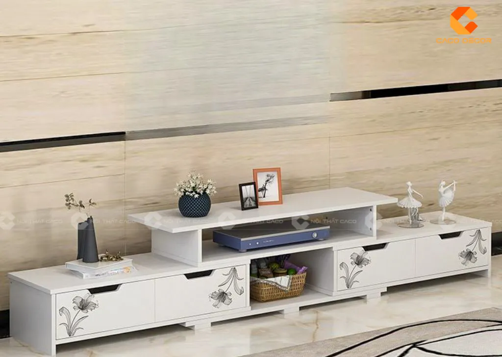 Mẫu tủ kệ tivi chung cư phong cách hiện đại