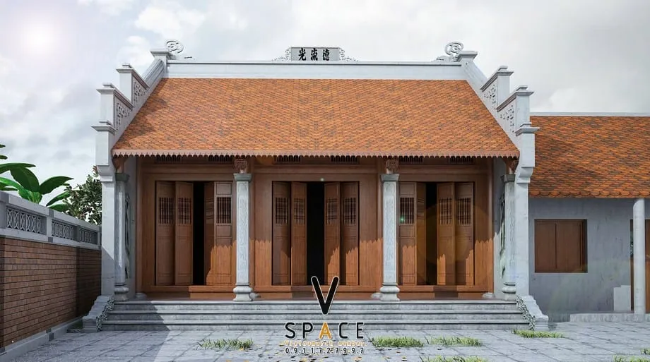 Những mẫu sơn giả gỗ đẹp ứng dụng cho cấu kiện kết cấu nhà thờ họ